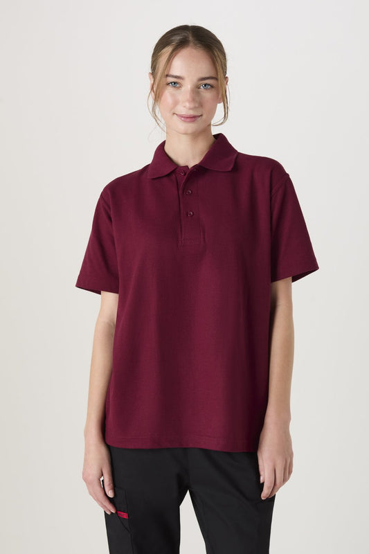 Regular Fit Polo Maroon T - Shirt for Women